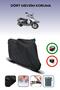 Black Rear Bag Compatible Kuba Gs 125 Compatible Motorcycle Tarpaulin Motor Cover