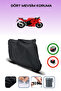 Black Rear Bag Compatible Kanuni Gt 250 R Compatible Motorcycle Tarpaulin Motor Cover
