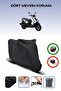 Black Rear Bag Compatible Yamaha Bw's 125 Compatible Motorcycle Tarpaulin Motor Cover