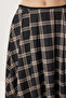 Checkered Flared Woven Skirt Lxa0032 Anthracite Vison - 4