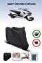 Black Rear Bag Compatible Rks Pesaro 125 Compatible Motorcycle Tarpaulin Motor Cover
