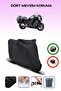 Black Tail Bag Compatible Kawasaki Gtr 1400 Compatible Motorcycle Tarpaulin Motor Cover