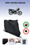 Black Rear Bag Compatible Kuba Filinta 100 Compatible Motorcycle Tarpaulin Motor Cover