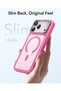 Apple iPhone 17 - 18 Pro Max Classic Hybrid Magsafe Stand Case - Camera Control Button - Pink - 6