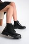 Mujer Genuine Leather Black Patent Leather Women's Oxford Boots - 4