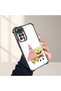 Xiaomi Redmi Note 11 Compatible Childhood Joy Spongebob Transparent Silicone Protective Case - 5