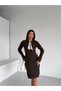 Bell Dress with Scarf Yumoş Women's Knitwear - 5