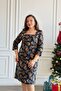 Square Neck Flannel Dress
