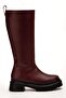 236-340 Burgundy Zippered Daily Women's Boots - 4