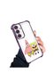 Samsung Galaxy S24 Compatible Childhood Joy Spongebob Transparent Silicone Protective Case - 2