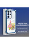 Samsung Galaxy S24 Ultra Compatible Childhood Joy Spongebob Transparent Silicone Protective Case - 3