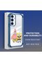 Samsung Galaxy S24 Fe Compatible Childhood Joy Spongebob Transparent Silicone Protective Case - 3