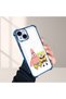 iPhone 15 Compatible Childhood Joy Spongebob Transparent Silicone Protective Case - 5