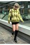 Crew Neck Fleece-Lined Diamond Patterned Knitwear Women's Sweater - 6