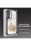 Samsung Galaxy S23 Fe Compatible Childhood Joy Spongebob Transparent Silicone Protective Case - 3