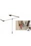 Hands Lift Adjustable Wardrobe Clothes Hanger Lift Gray 85-115 cm |   15 kg Capacity Hydraulic Brake