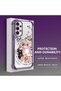 Samsung Galaxy A13 Compatible Sweet Cartoon Cat Transparent Silicone Protective Phone Case - 3