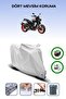 Gray Rear Bag and Lock Compatible Yamaha Mt-09 Compatible Motorcycle Tarpaulin