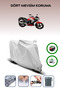 Gray Rear Bag and Lock Compatible Falcon Sharp 150 Compatible Engine Tarpaulin
