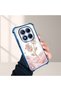 Xiaomi Redmi Note 14 Pro 4g Compatible Romantic Pink Rose Transparent Silicone Protective Case - 4