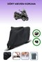 Black Rear Bag and Lock Compatible Piaggio Mp3 400 Compatible Motorcycle Tarpaulin