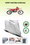 Gray Rear Bag and Lock Compatible Gas Gas Ec 300 Compatible Motor Tarpaulin