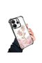 Xiaomi Redmi Note 14 Compatible Romantic Pink Rose Transparent Silicone Protective Case - 3