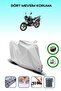 Gray Rear Bag and Lock Compatible Keeway Speed 150 Compatible Motorcycle Tarpaulin
