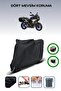Black Rear Bag and Lock Compatible Yamaha Tracer 9 Gt Compatible Motorcycle Tarpaulin