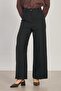 Women's Double Palazzo Pants - Black - 3