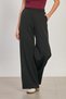 Women's Elastic Waist Modal Wide Leg Trousers - Black - 2