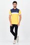 Men Slim Fit Short Sleeve Outdoor Polo Shirt, Yellow - 4
