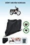 Black Rear Bag and Lock Compatible Honda Hero 100 Compatible Motorcycle Tarpaulin