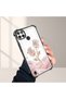 Realme C25Y/C21Y Compatible Romantic Pink Rose Transparent Silicone Protective Case - 4