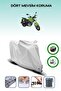 Gray Rear Bag and Lock Compatible Kuba Cr1 Compatible Motor Tarpaulin