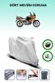 Gray Rear Bag and Lock Compatible Honda XL 1000V Varadero Compatible Motorcycle Tarpaulin