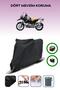 Black Rear Case and Lock Compatible Bmw R 1150 Gs Adventure Compatible Motorcycle Tarpaulin