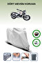 Gray Rear Bag and Lock Compatible Rks Titanic 200 Compatible Motor Tarpaulin