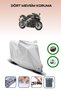 Gray Tail Bag and Lock Compatible Aprilia Rsv4 Factory Compatible Motorcycle Tarpaulin