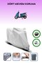 Gray Rear Bag and Lock Compatible Kanuni Resa 125 Compatible Motorcycle Cover