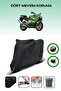 Black Tail Bag and Lock Compatible Kawasaki Zx-9 R Compatible Motorcycle Tarpaulin