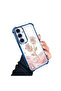 Samsung Galaxy S24 Plus Compatible Romantic Pink Rose Transparent Silicone Protective Case - 2