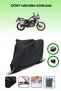 Black Rear Bag and Lock Compatible Honda Crf1000L Africa Twin Adventure Sports Compatible Motorcycle Tarpaulin