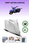 Gray Rear Bag and Lock Compatible King Motor Spica 50 Compatible Motor Tarpaulin