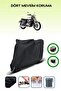 Black Rear Bag and Lock Compatible Jawa 250 Classic Compatible Motorcycle Tarpaulin