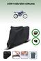 Black Rear Bag and Lock Compatible Yamaha Wr 426 F Compatible Motor Tarpaulin
