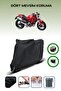 Black Rear Bag and Lock Compatible Ducati Monster 696 Compatible Motorcycle Tarpaulin