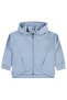 Civil Girl's Cardigan |   Double Face Interlock Long Sleeve Hoodie |   School Nursery and Daily Use - Blue