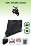Black Rear Bag and Lock Compatible Mondial 125 Ardour Compatible Motorcycle Tarpaulin