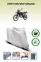 Gray Rear Bag and Lock Compatible Yamaha Wr 125 R Compatible Motor Tarpaulin